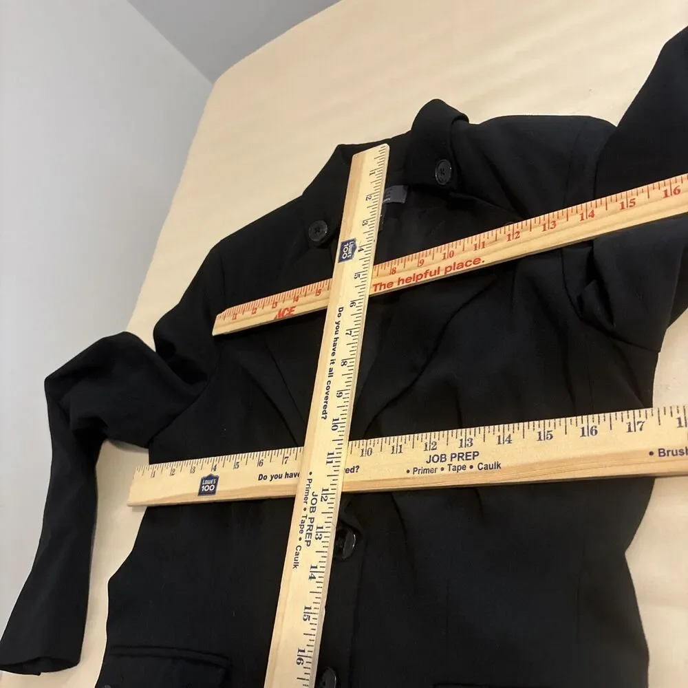 George Design By Mark Eisen Suits Women's Size 6 Black Collar 2 Flap Pocket - Picture 8 of 10